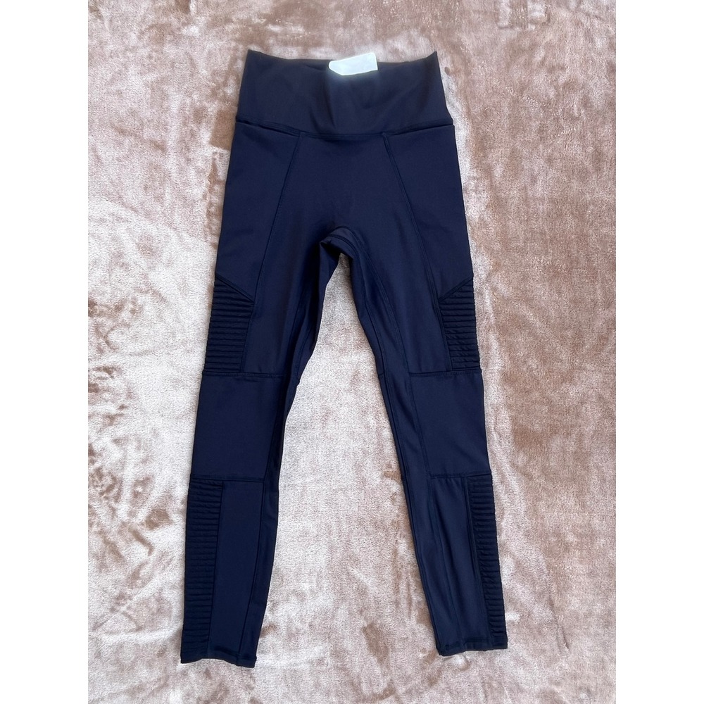 NWT Fabletics High‎ Waisted Motion365 Moto Legging Short Black XS